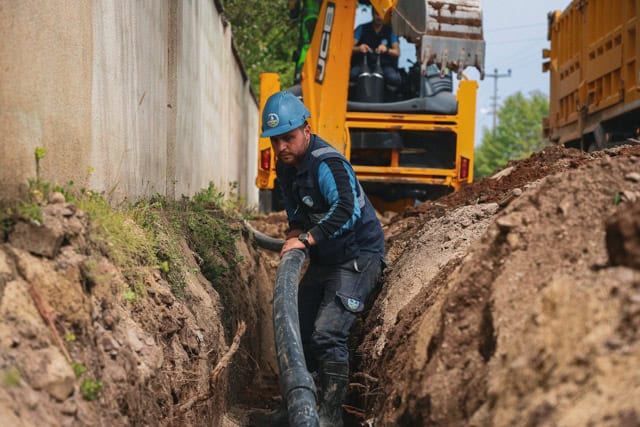 2 bin metrelik içme suyu hattında yenileme çalışmaları başladı