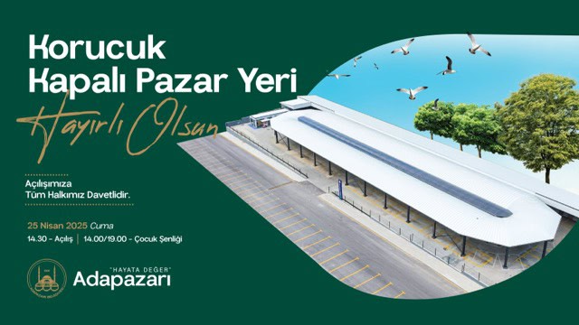Korucuk Kapalı Pazar Yeri 25 Nisan'da açılıyor