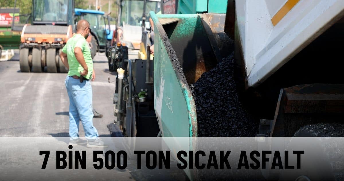 Kazımpaşa Caddesi 7 Bin 500 Ton Sıcak Asfaltla Yenileniyor