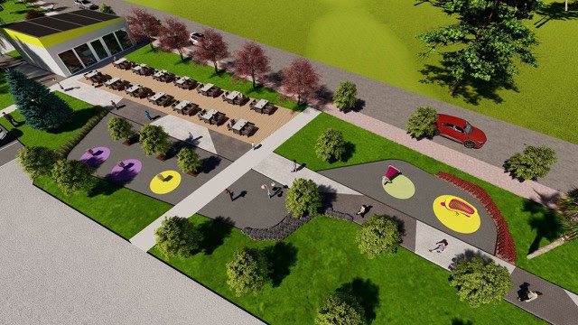 Söğütlü’nün yeni sosyal alanı Ritim Park’ta çalışmalar sürüyor