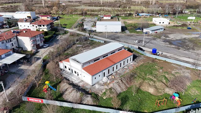 Gelişen bölge inşaat alanı görünümü.