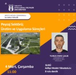 Arifiye MYO’da Peyzaj Alanında Üretim ve Uygulama Deneyimleri Üzerine Söyleşi Gerçekleşti