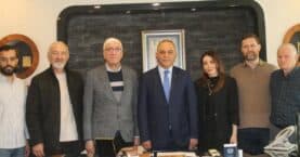 Emniyet Müdürü Mehmet Ömür Saka'nın SGB Ziyaretinde Güvenlik ve Basının Toplumsal Rolü Konuşuldu