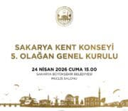 Sakarya Kent Konseyi 5. Genel Kurulu 24 Nisan'da Meclis Salonu'nda Toplanıyor
