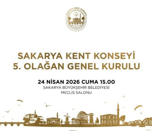 Sakarya Kent Konseyi 5. Genel Kurulu 24 Nisan'da Meclis Salonu'nda Toplanıyor