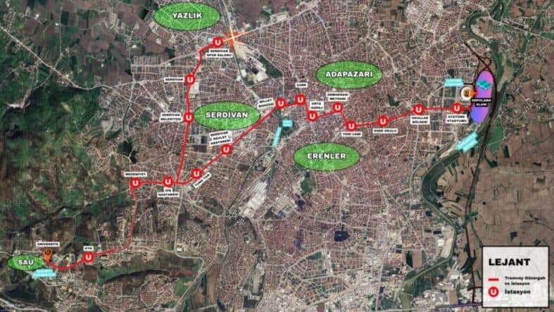 Adapazarı-Serdivan-Kampüs Tramvay Hattı Yapım İhalesi Gerçekleşti: Sakarya Ulaşımında Yeni Adım