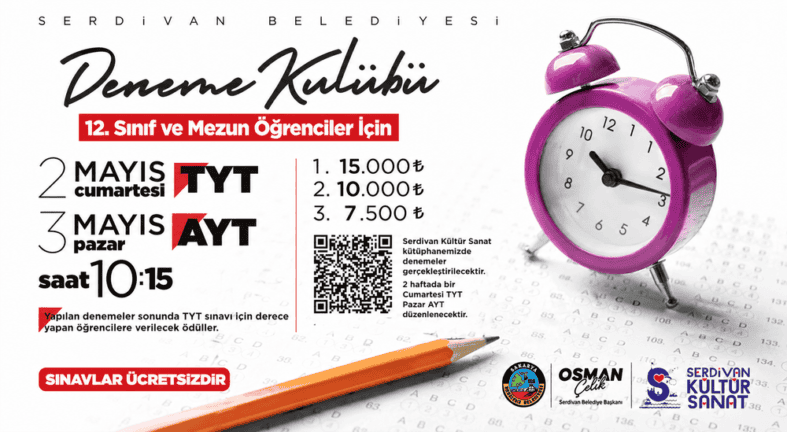 Serdivan Deneme Kulübü'nde Öğrenciler Sınavlara Gerçek Atmosferde Hazırlanıyor